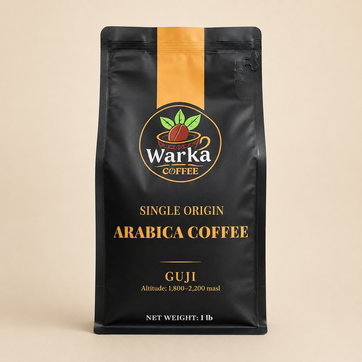 Warka Coffee Guji Natural and Washed retail bag options
