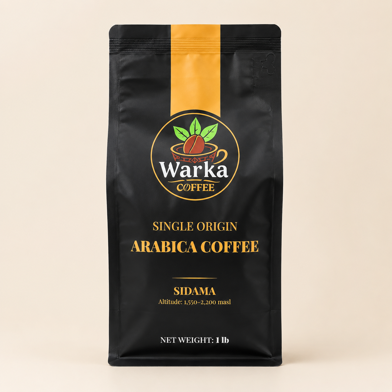 Warka Coffee Sidama Washed retail bag